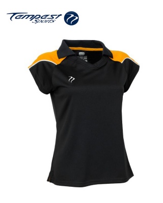 Tempest CK Womens Black Yellow Playing Shirt